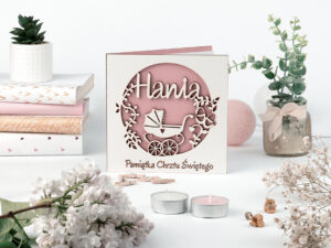 zdjęcie produktowe kartki na chrzest