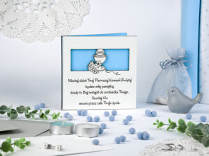 zdjęcie produktowe kartki na komunię